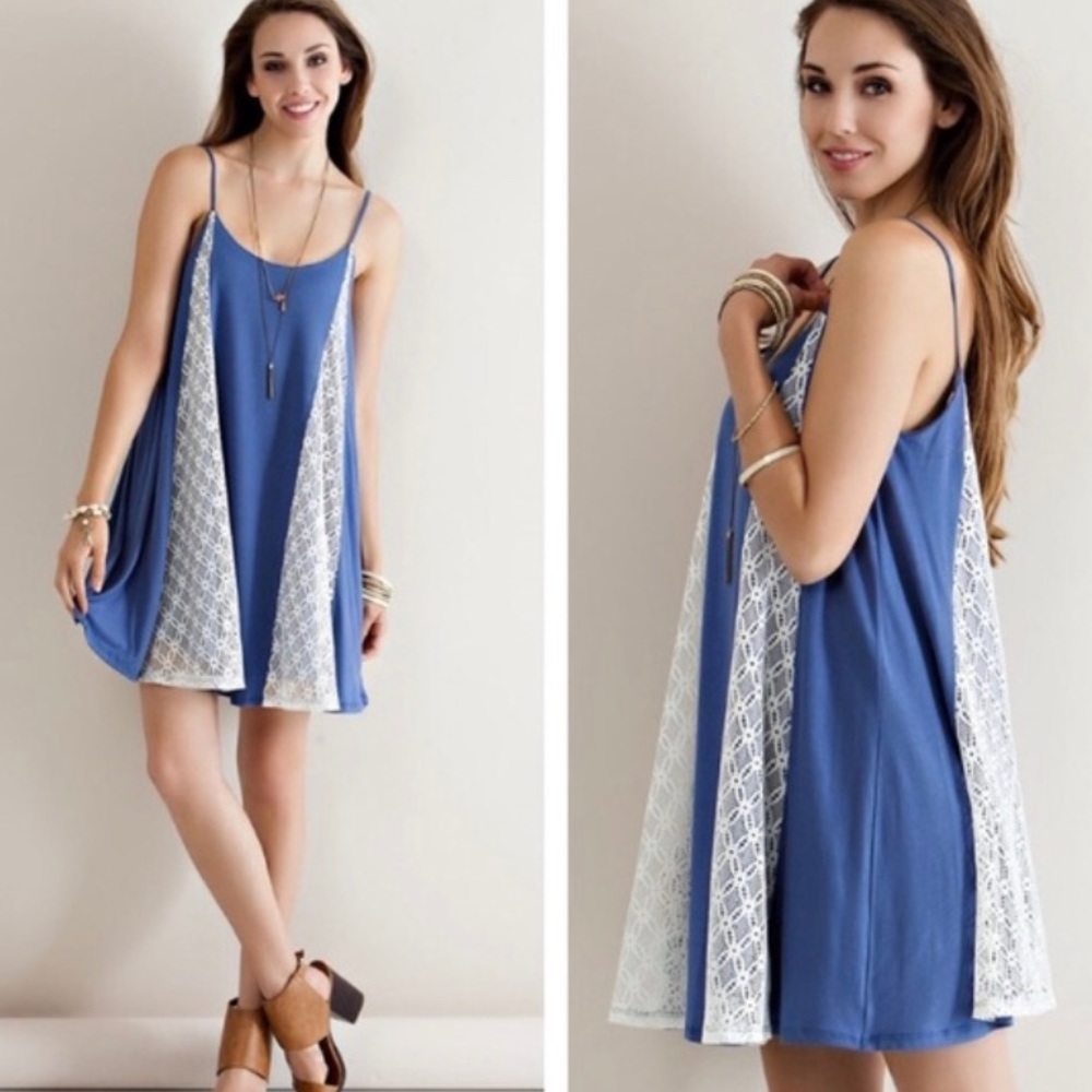 LACE SWING MINI DRESS